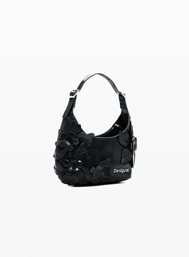 DESIGUAL Small Floral Appliqué Bag